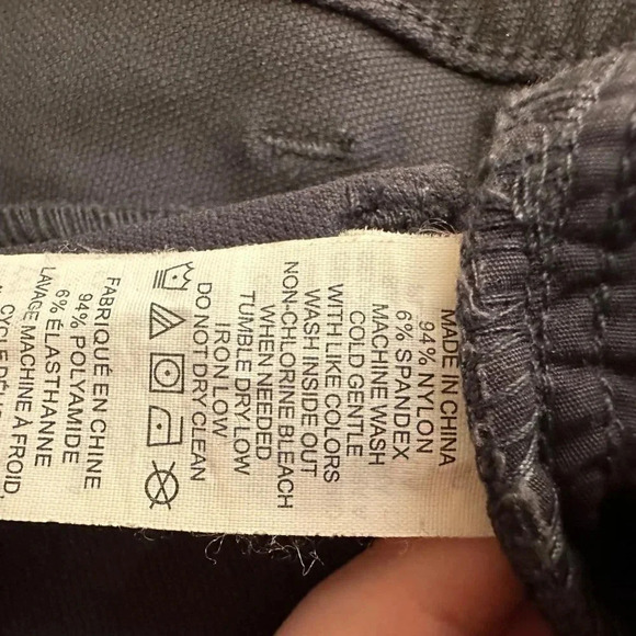 Prana Dark Grey Moto Skinny Jean 6 - Picture 4 of 4